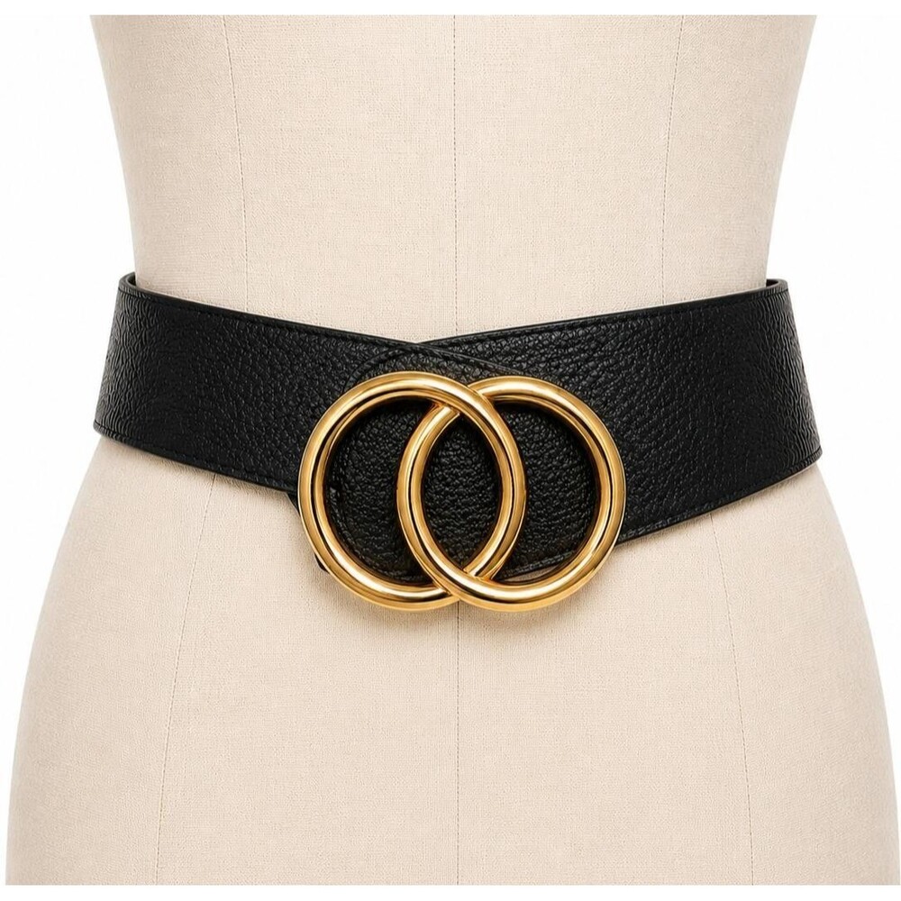 B-Low The Belt Women's Black Pebbled Vegan Camille Wrap Tumble Belt